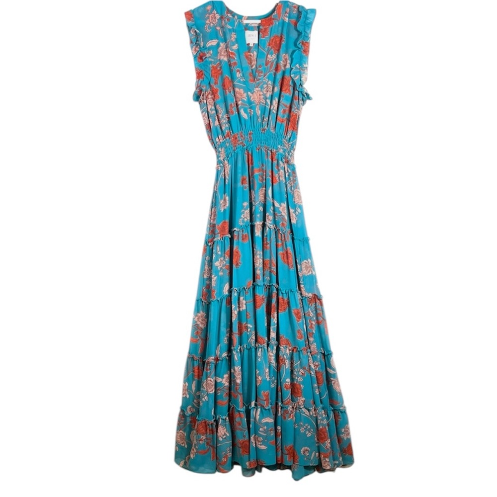 MISA Los Angeles Floral Sleeveless Maxi Dress Medium - Picture 1 of 13